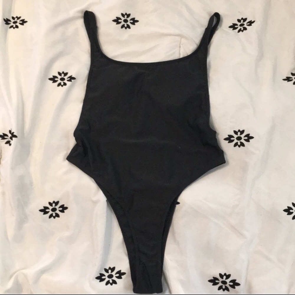 High-leg cheeky one piece